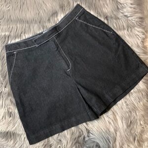 Kathy Ireland vintage stretch denim shorts black 8